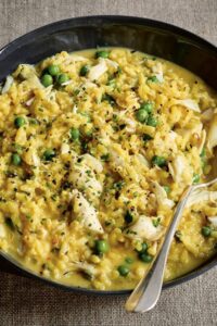 Creamy Fresh Crab & Pea Risotto Recipe