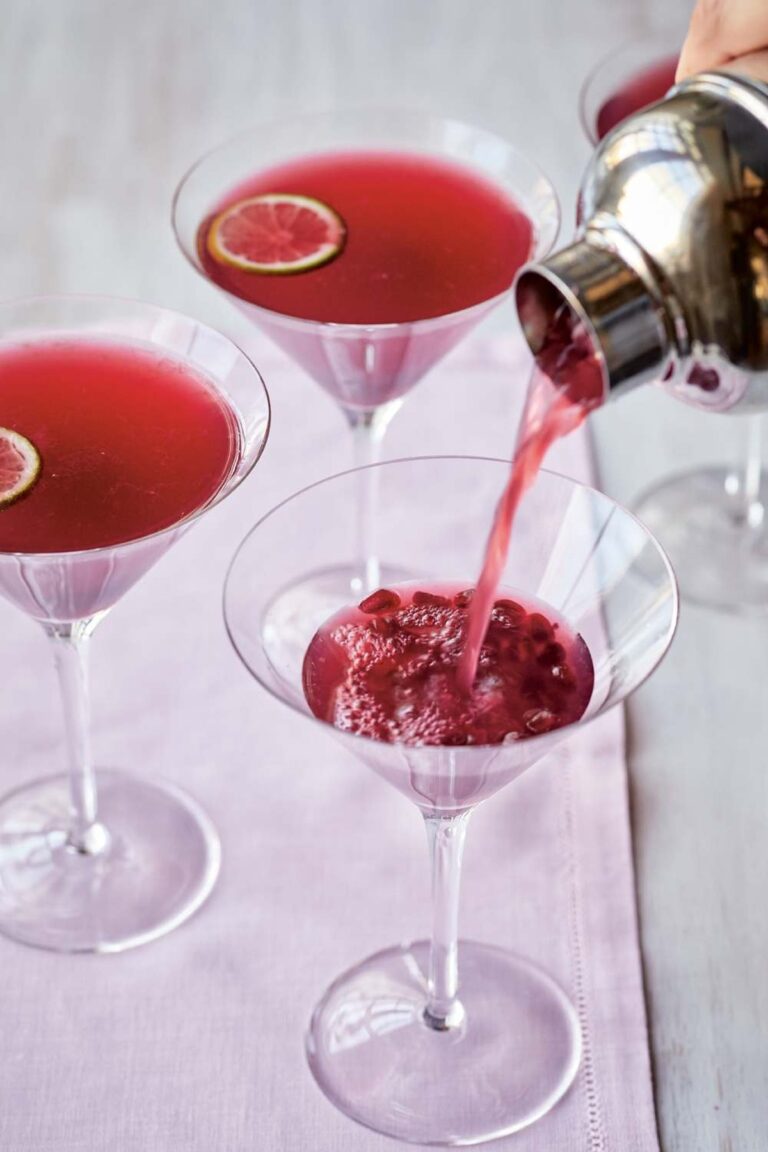 Elegant Pomegranate Gimlets Recipe
