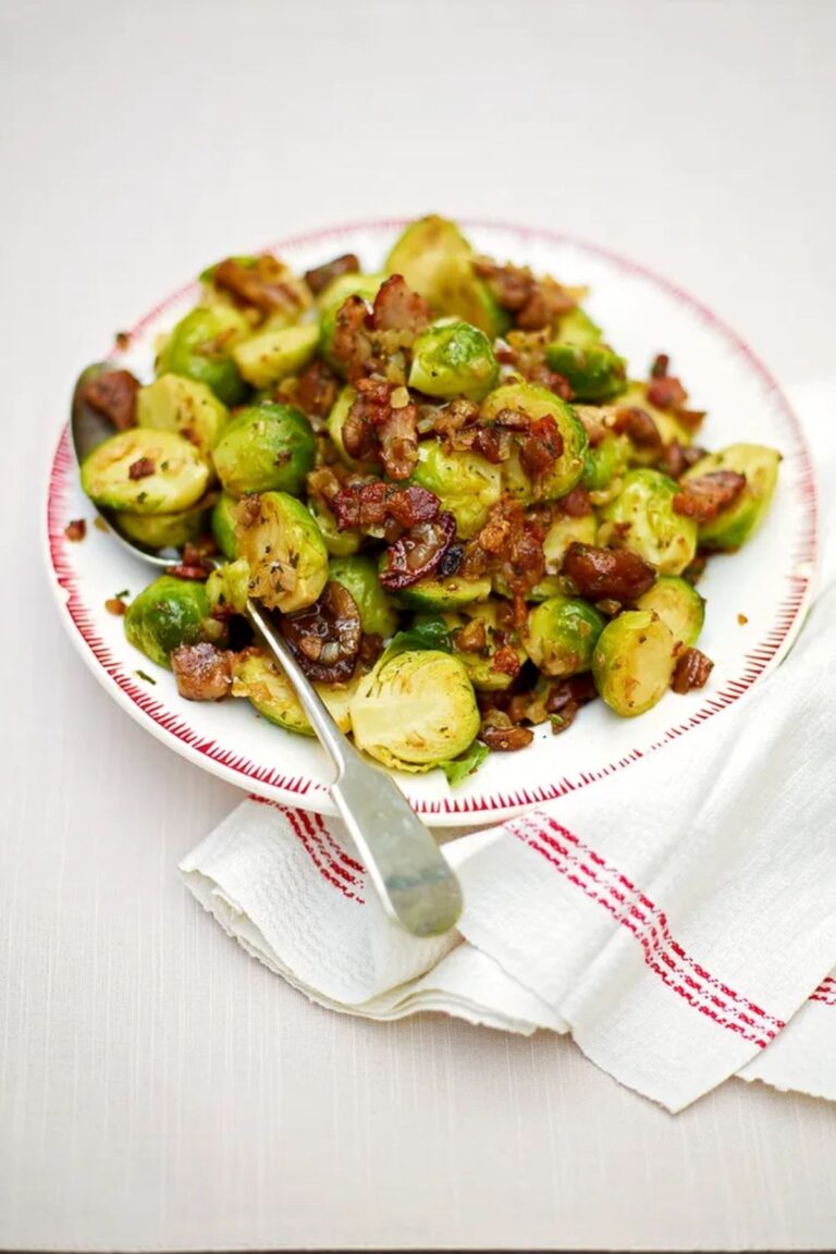 Crispy Jamie Oliver Brussel Sprouts And Bacon Recipe
