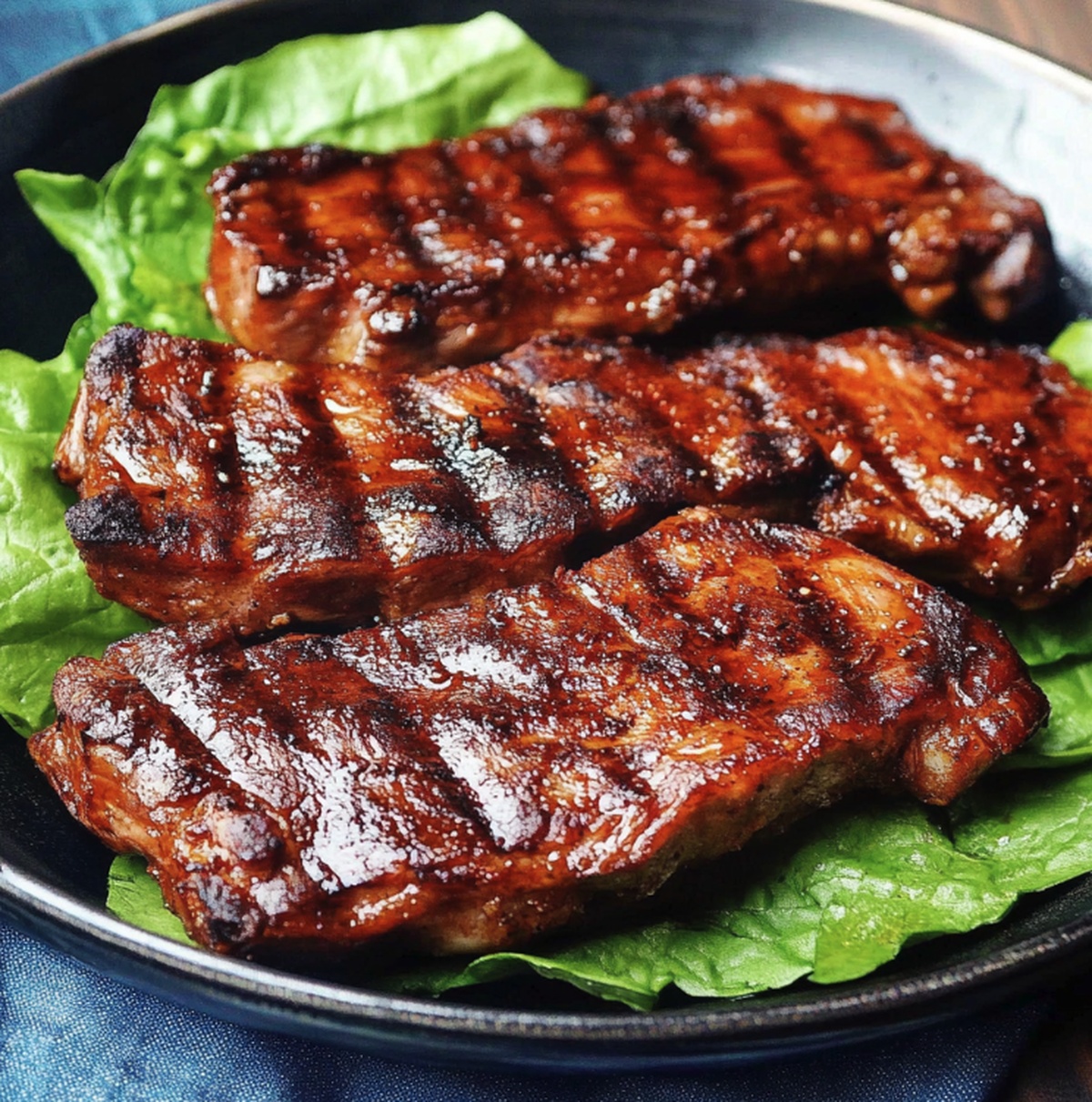 Barbecued Pork Steaks Recipe