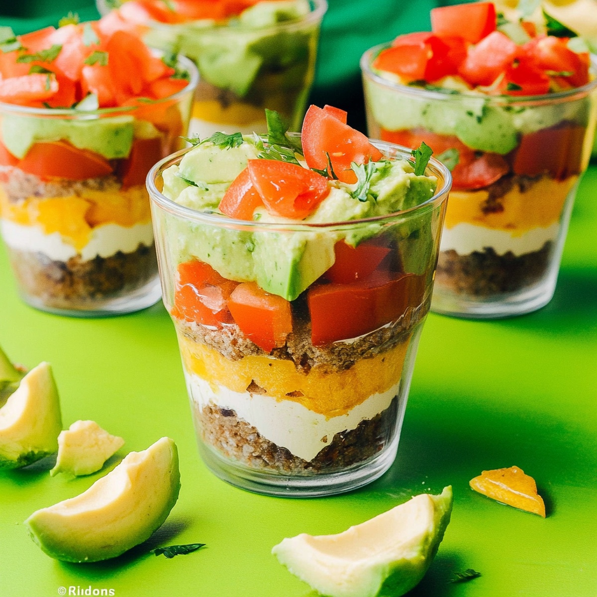 7 Layer Dip Cups Recipe