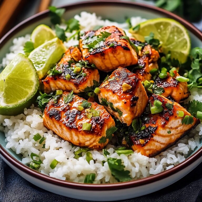 Spicy Chipotle Honey Salmon Bowls Recipe