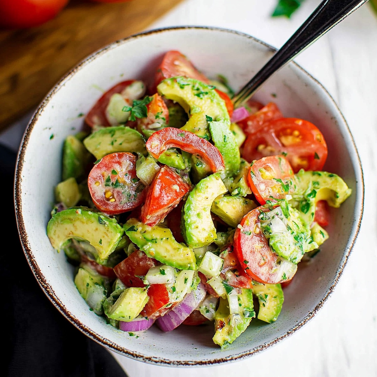 Tomato Avocado Salad Recipe