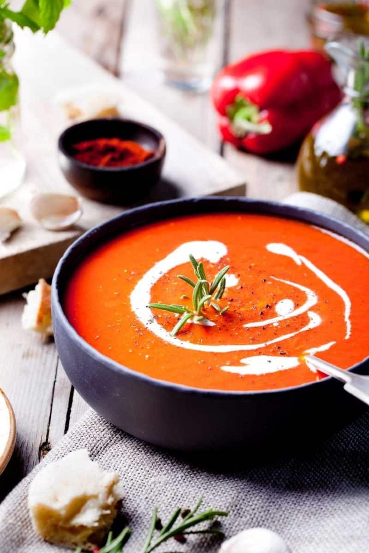 Vibrant Red Pepper Soup Recipe