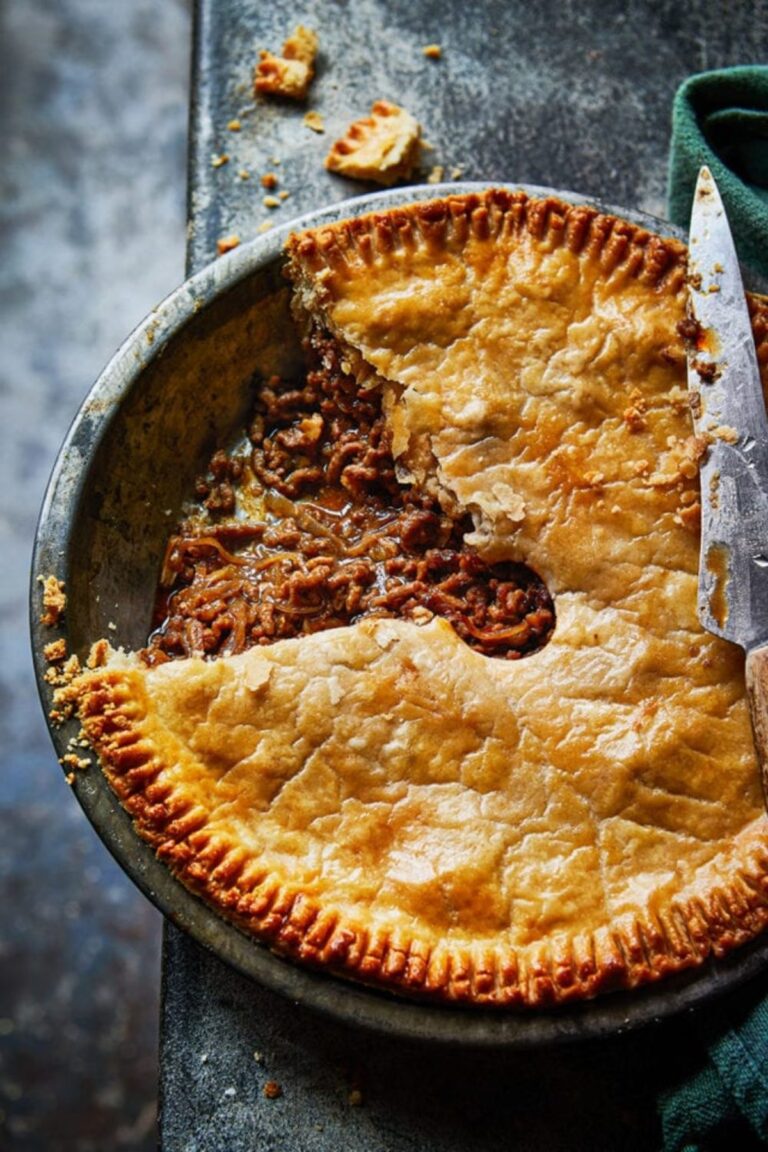 Hearty Jamie Oliver Mince And Onion Pie Recipe