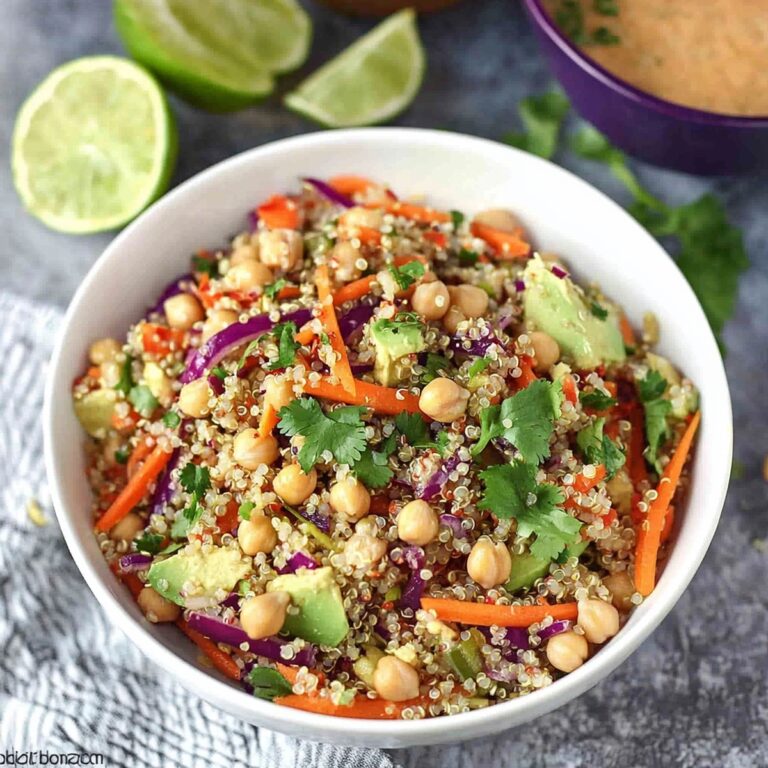 Easy Chickpea Thai Quinoa Salad Recipe