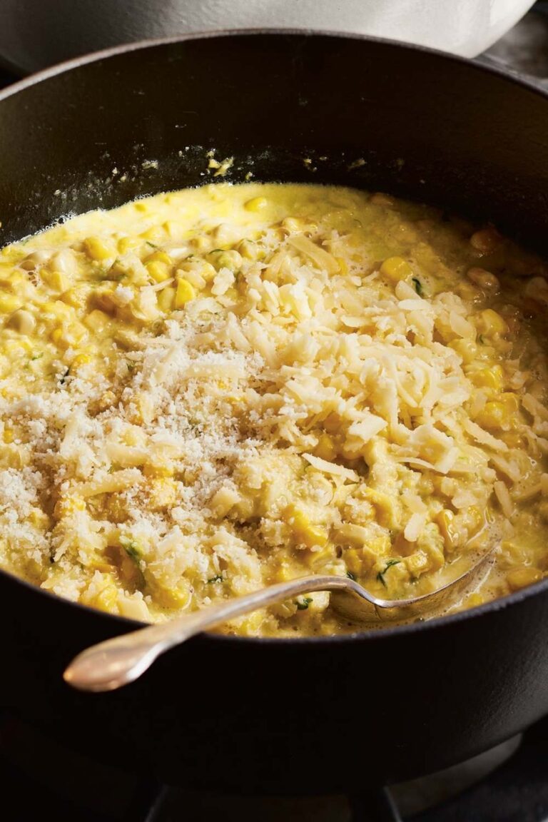 Velvety Cheddar & Scallion Creamed Corn Recipe