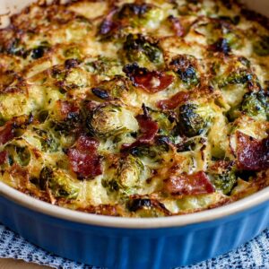 Bacon and Brussels Sprouts Gratin Recipe