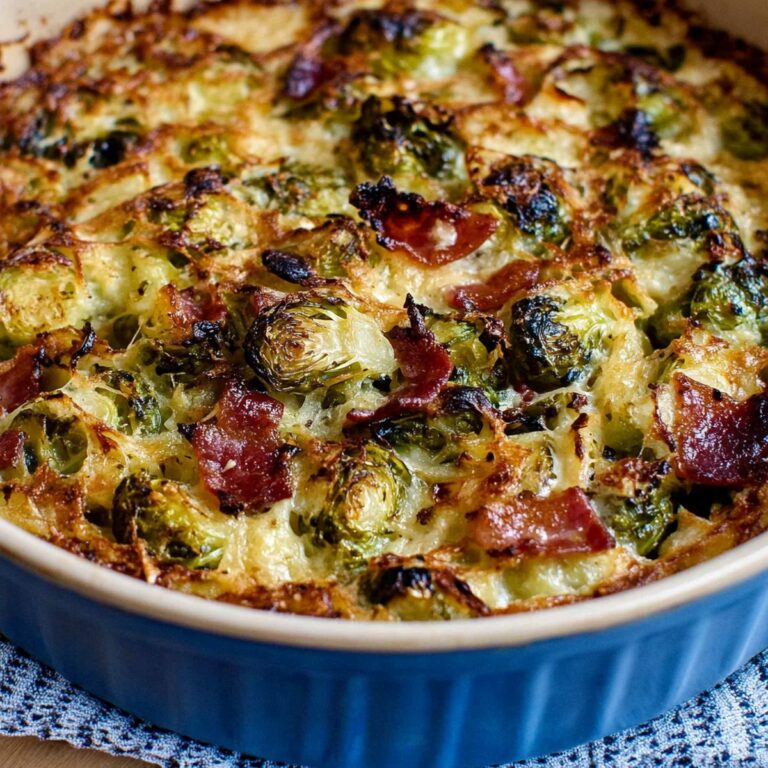 Bacon and Brussels Sprouts Gratin Recipe