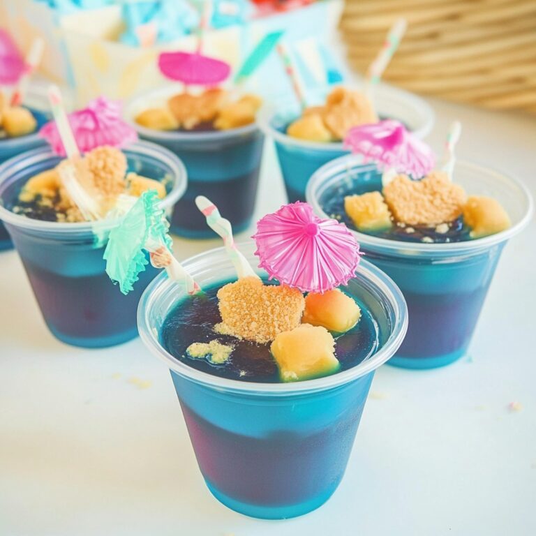 Beach Party Jello Cups Recipe