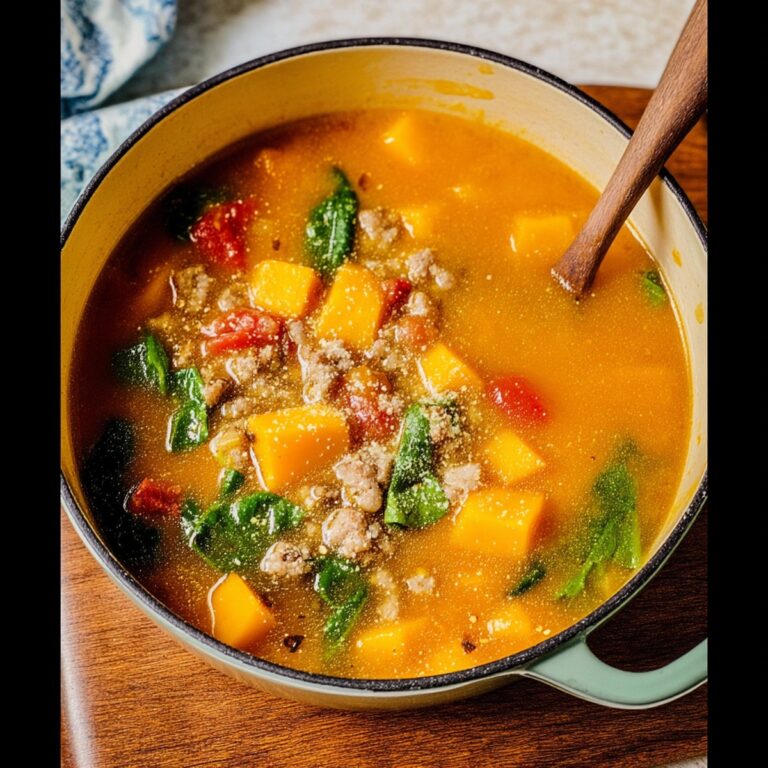 Butternut Squash and Sausage Soup Recipe