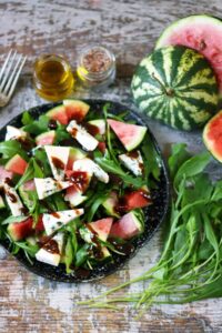 Fresh Watermelon Arugula Salad Recipe
