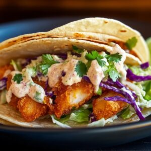 Southern Catfish Tacos with Crunchy Slaw Recipe