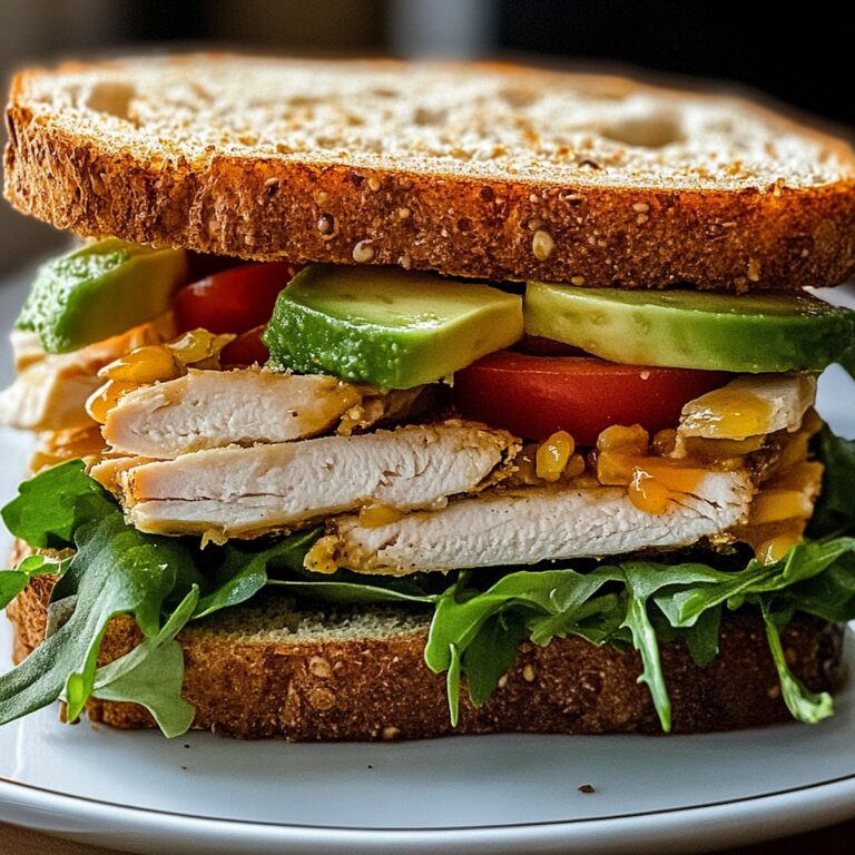 Honey Mustard Turkey Avocado Sandwich Recipe