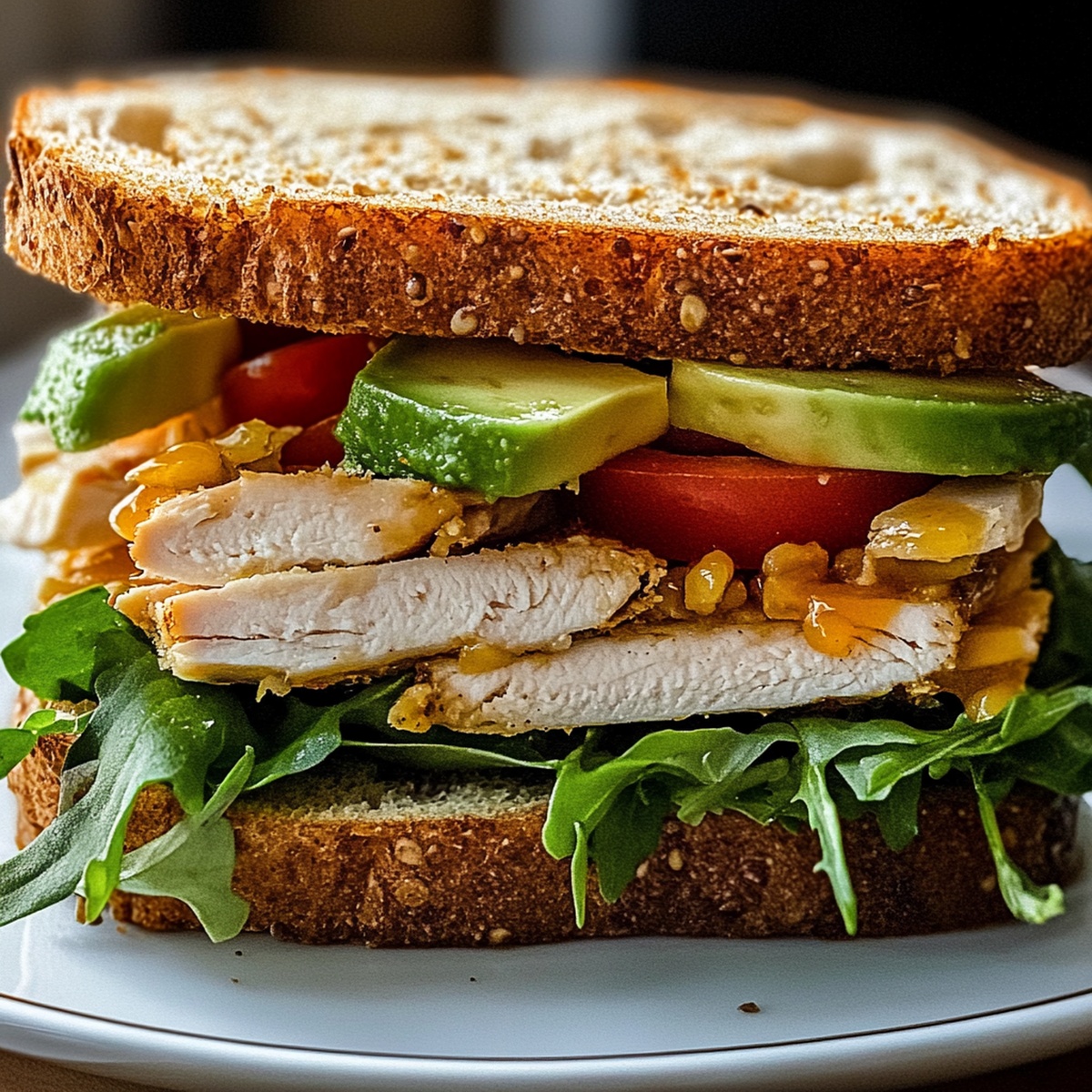 Honey Mustard Turkey Avocado Sandwich Recipe