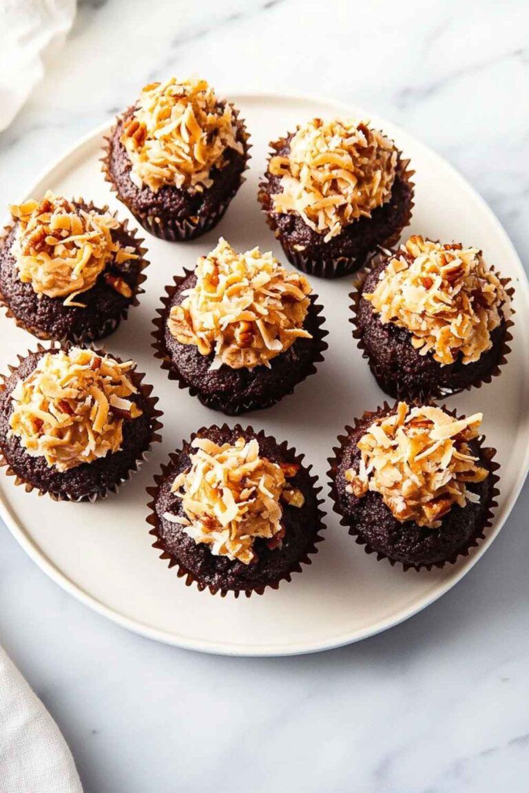 Heavenly Barefoot Contessa German Chocolate Cupcakes Recipe