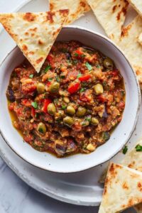 Rustic Barefoot Contessa Roasted Eggplant Caponata Recipe