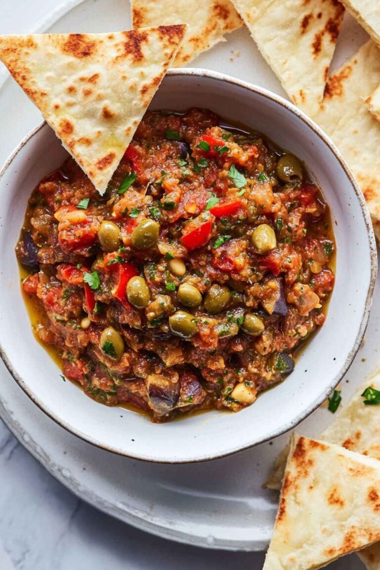 Rustic Barefoot Contessa Roasted Eggplant Caponata Recipe