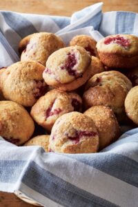 Rustic Raspberry Mini Corn Muffins Recipe