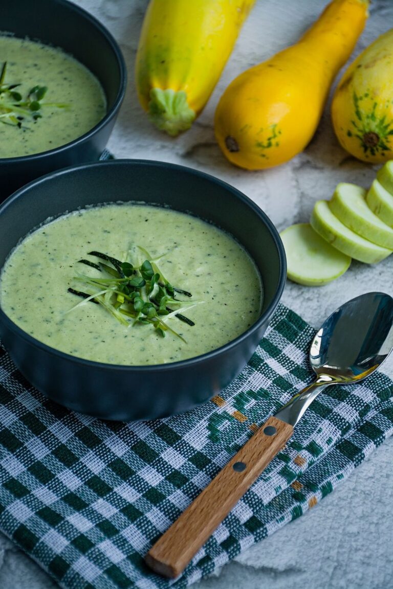 Silky Zucchini Basil Soup Recipe