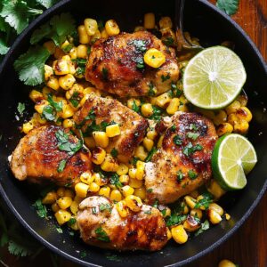 Cilantro-Lime Chicken and Corn Recipe