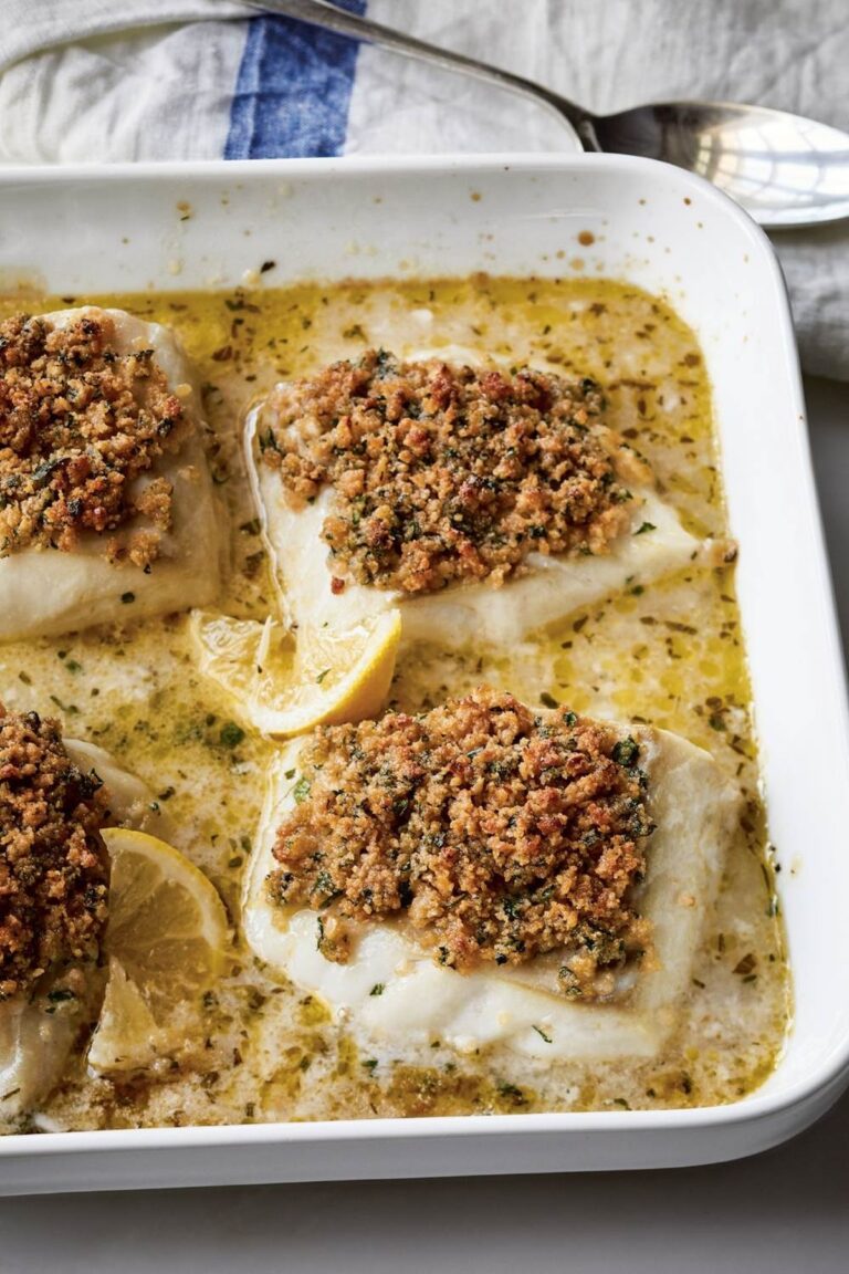 Crispy Baked Cod With Garlic & Herb Ritz Crumbs Recipe
