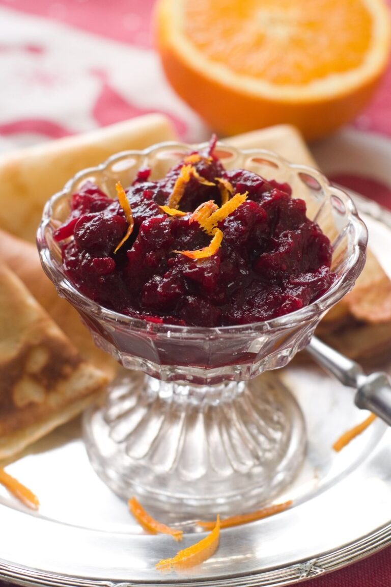 Festive Cranberry Fruit Conserve Recipe