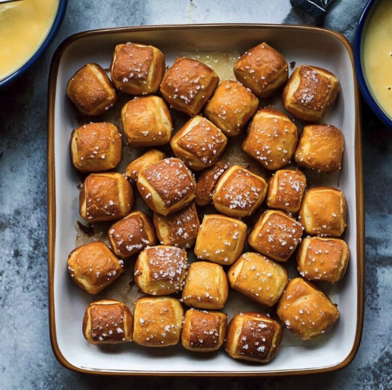 Homemade Soft Pretzel Bites Recipe