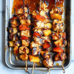 BBQ Pineapple Chicken Kabobs Recipe