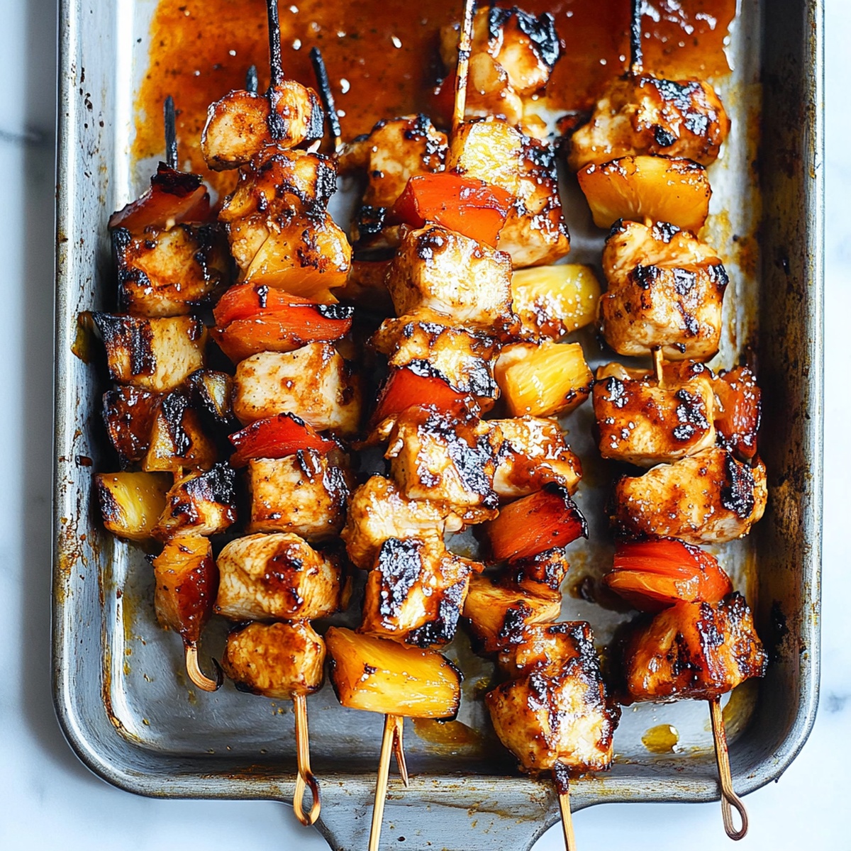 BBQ Pineapple Chicken Kabobs Recipe