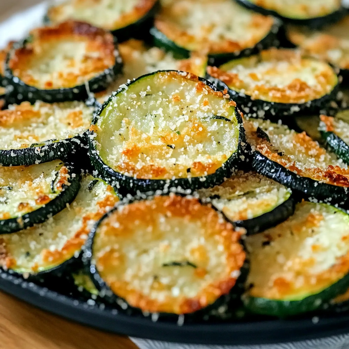 Crispy Parmesan Zucchini Rounds Recipe