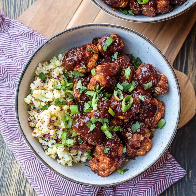 BBQ Cauliflower Bites Bowl Recipe