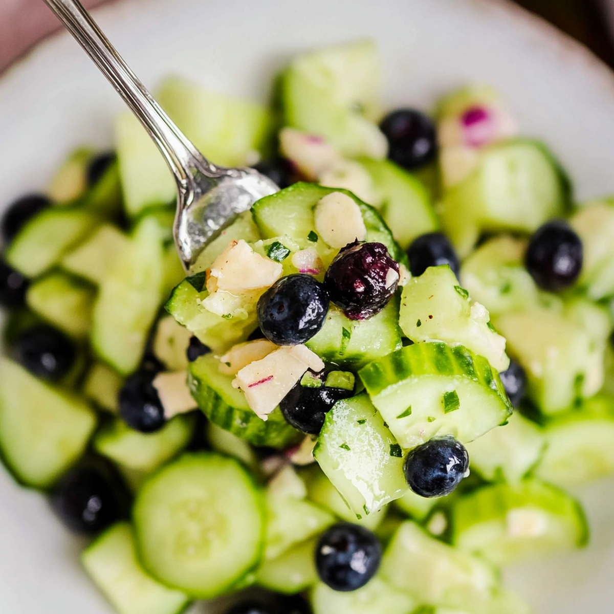 Cucumber Salad with Blueberries Recipe