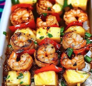 Grilled Shrimp Pineapple Skewers Recipe