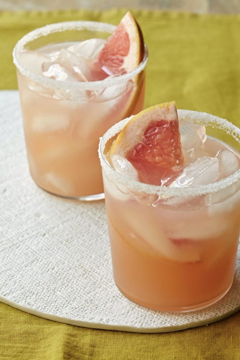 Vibrant Pink Grapefruit Palomas Recipe