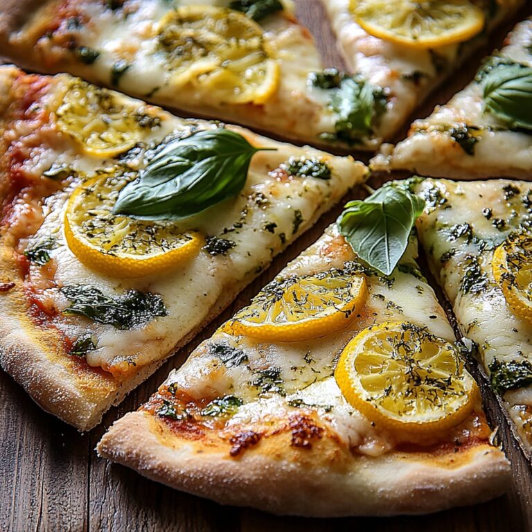 3-Cheese Lemon Basil Pizza Recipe
