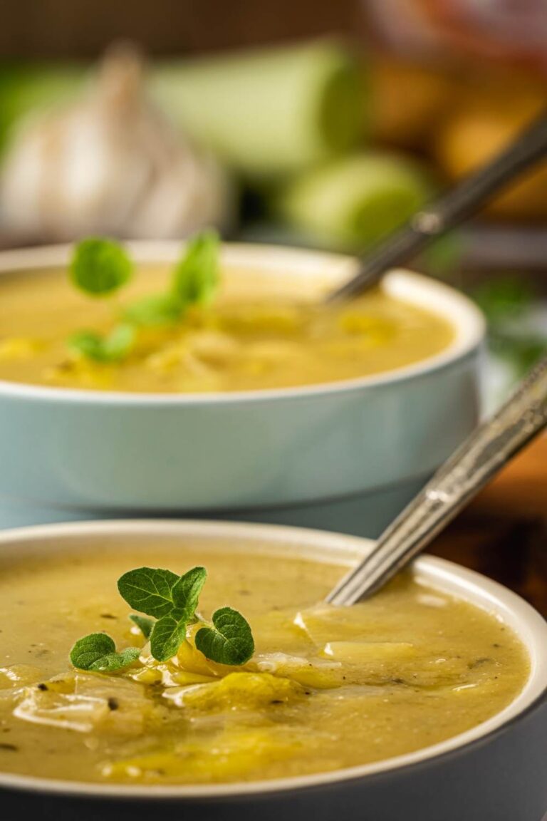 Silky Roasted Potato Leek Soup Recipe