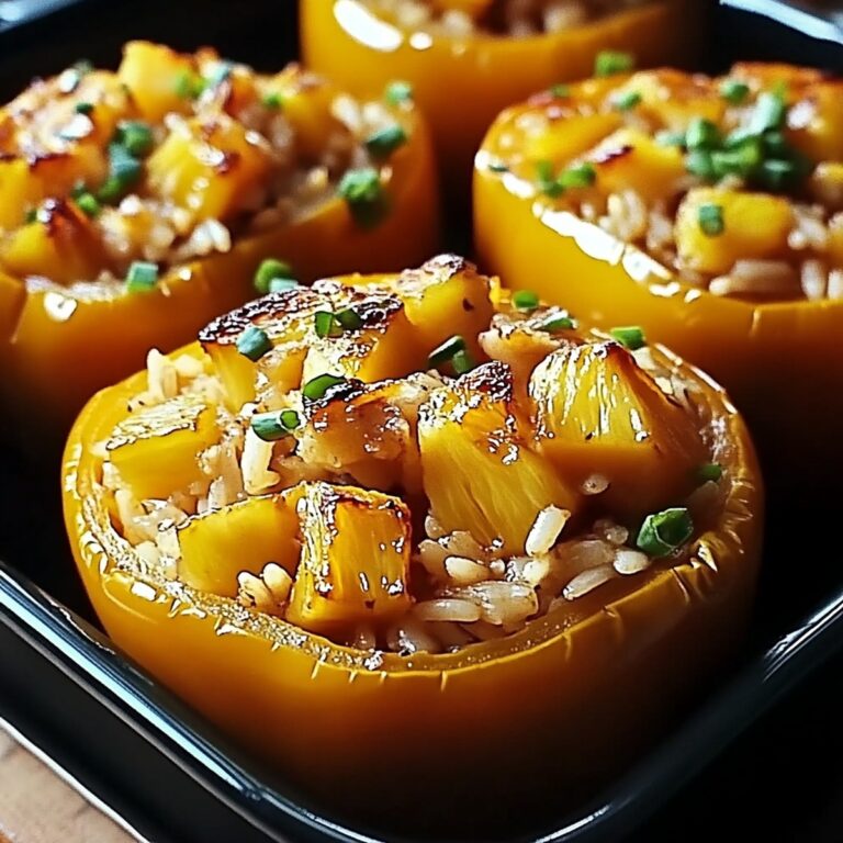 Teriyaki Pineapple Chicken & Rice Stuffed Peppers Recipe