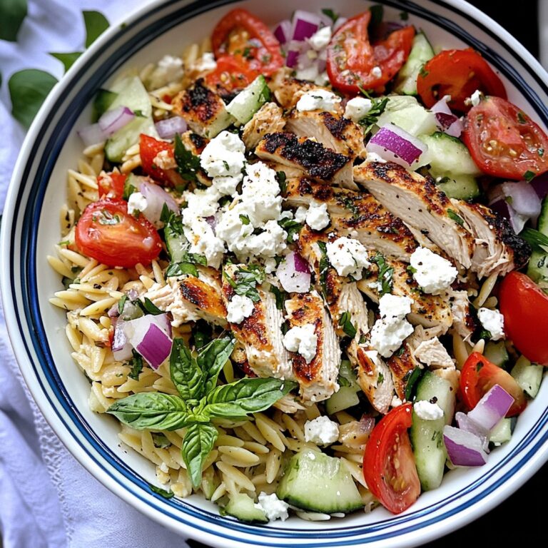 Greek Chicken Orzo Power Bowls Recipe