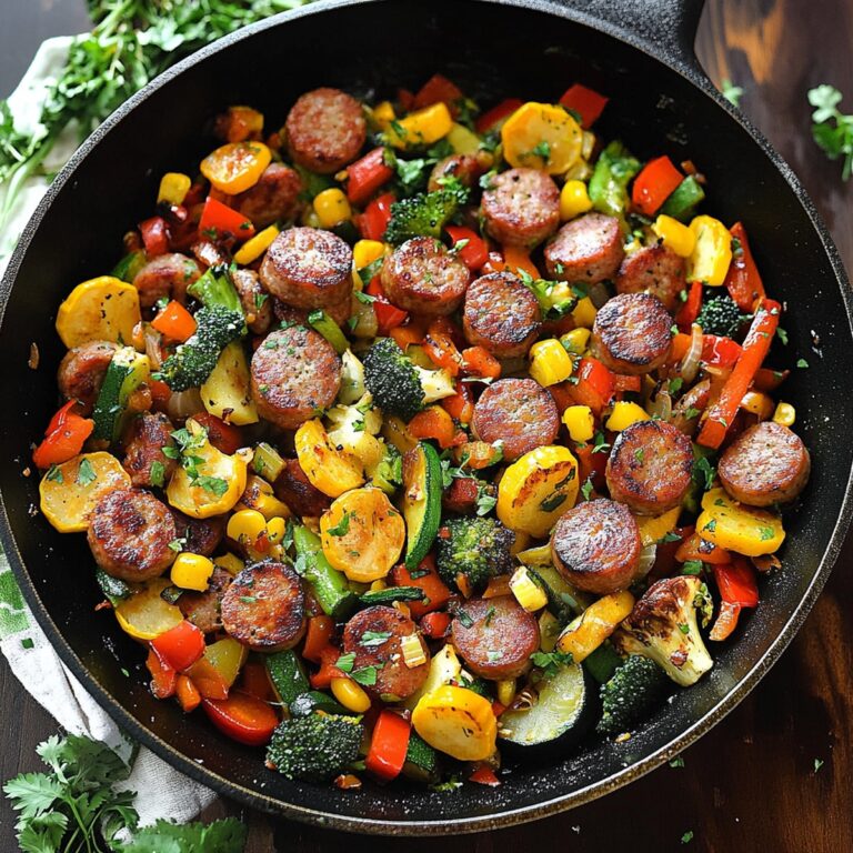 Sausage and Veggies Skillet Recipe