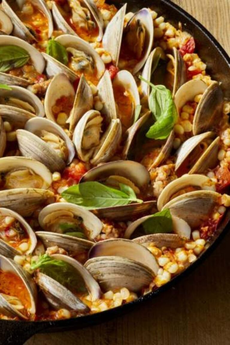 Sunny Skillet With Clams Sausage And Corn Recipe