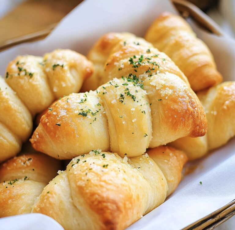 Garlic Butter Cheesy Crescent Rolls Recipe