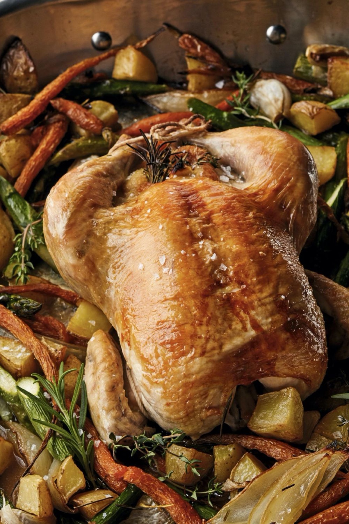 Juicy Ina Garten Roast Chicken With Spring Vegetables Recipe