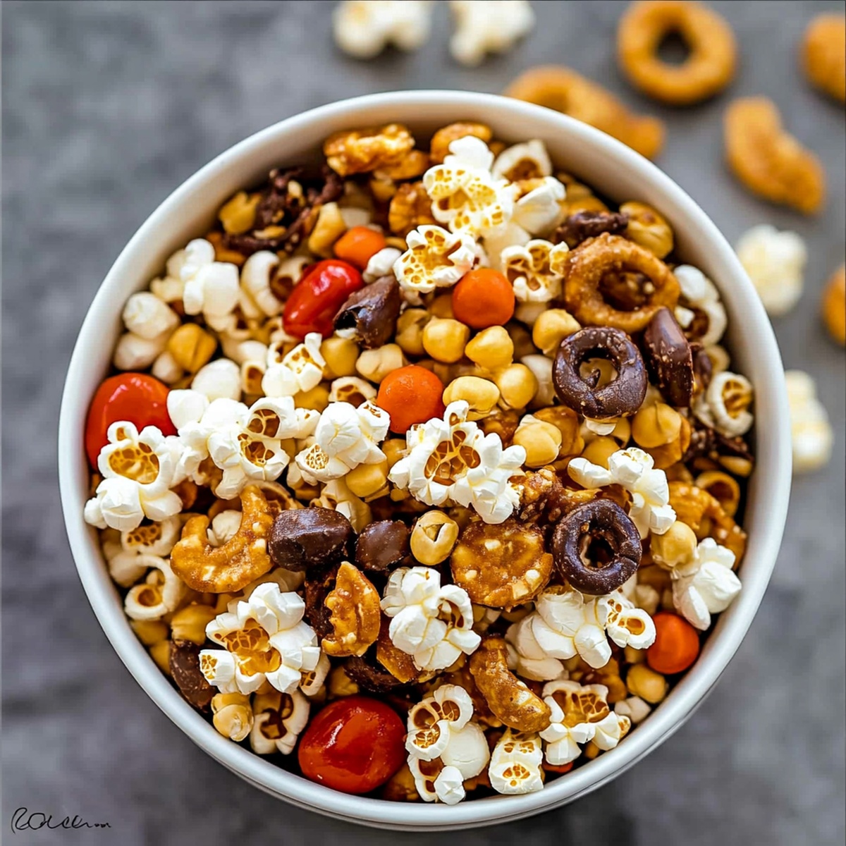 Sweet and Salty Popcorn Snack Mix Recipe