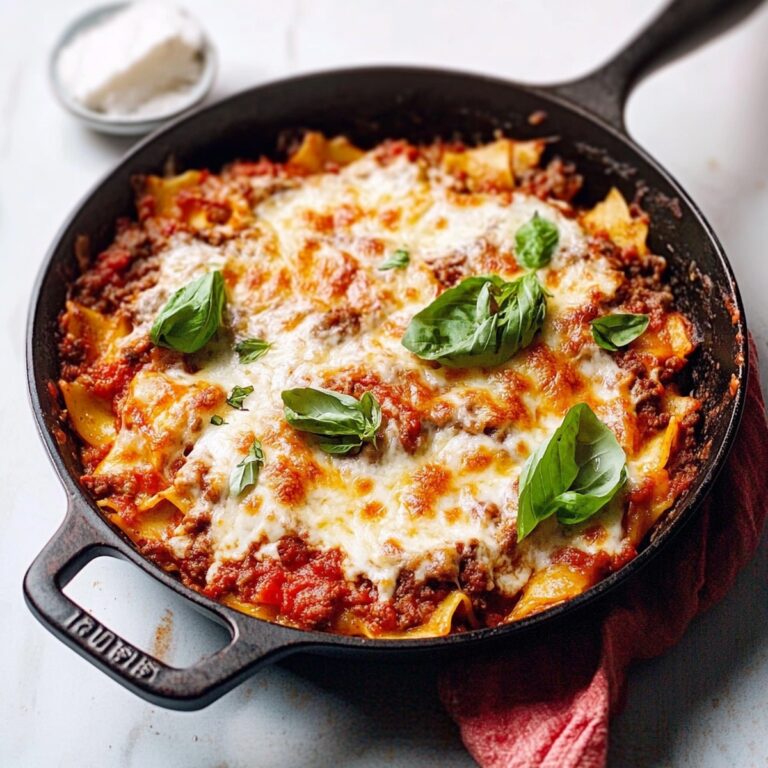 Cheesy Skillet Lasagna Recipe