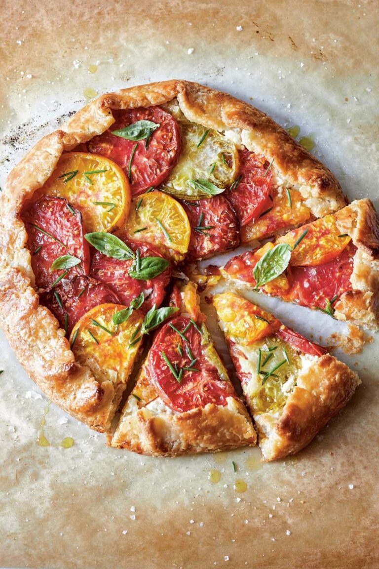 Rustic Ina Garten Tomato & Goat Cheese Crostata Recipe