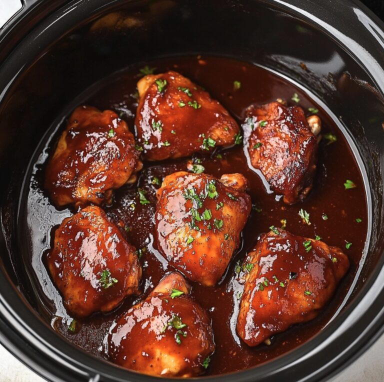 Slow Cooker BBQ Chicken Thighs Recipe