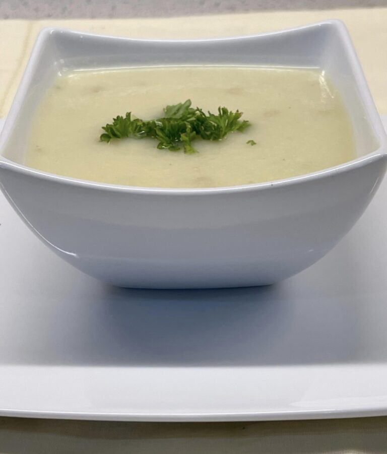 Rustic Jamie Oliver Cauliflower Stilton Soup Recipe