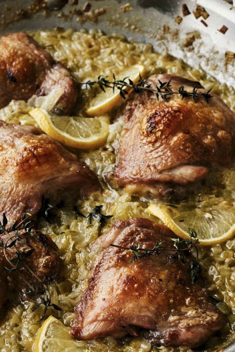 Elegant Ina Garten Chicken Thighs with Lemon & Thyme Recipe