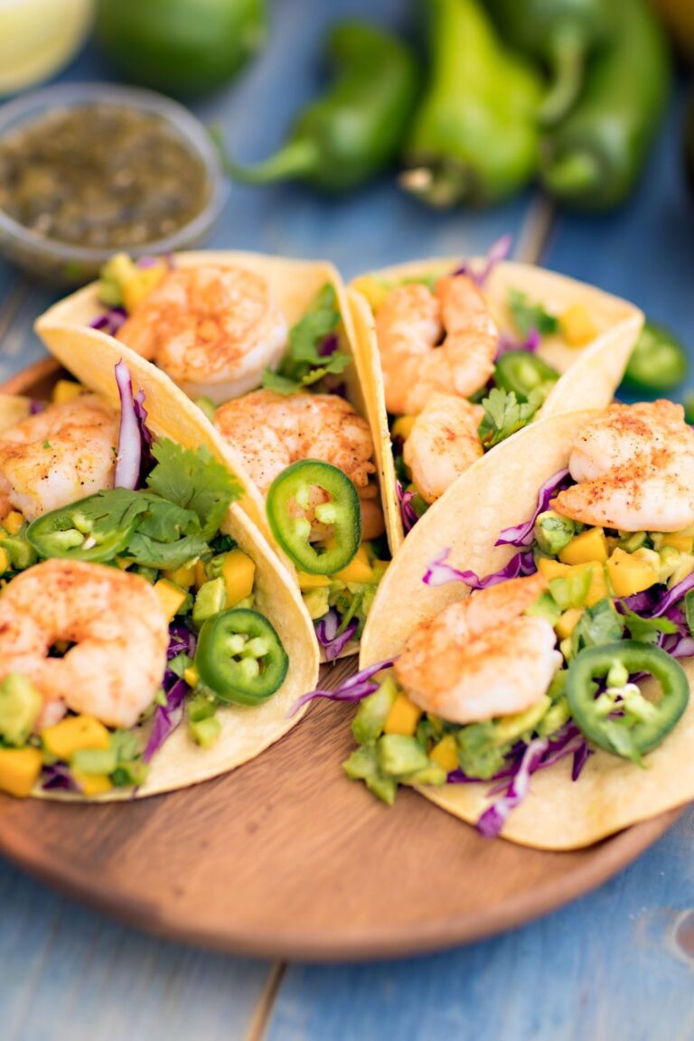 Michael Symon Grilled Shrimp With Tomatillo Salsa Recipe
